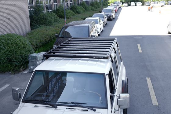 Rak atap datar aluminium yang kokoh dan tahan lama Rak bagasi kargo untuk NISSAN Y60