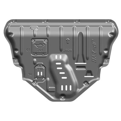 Plat skid paduan Mangan-Aluminium Perak untuk mesin dan transmisi Jeep Cherokee