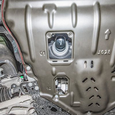 Plat skid paduan Mangan-Aluminium Perak untuk mesin dan transmisi Jeep Cherokee
