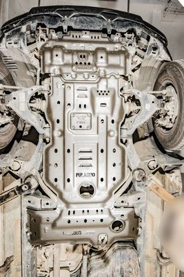Aluminium Alloy Bash Plate Untuk Toyota Prado LC120 Aluminium Skid