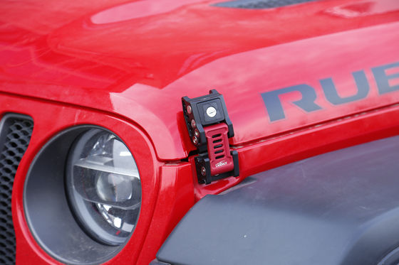 CNC Mesin 4X4 Aksesoris eksterior Kendaraan Power Coated Hood Kunci untuk JEEP Wrangler
