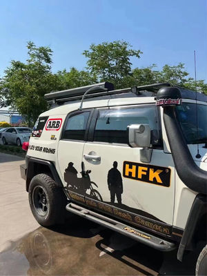 High- 4WD Black Powder Coating Aluminium Road Shower untuk Camping OEM Service Diterima