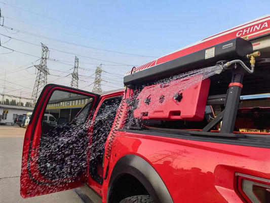 High- 4WD Black Powder Coating Aluminium Road Shower untuk Camping OEM Service Diterima