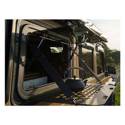 Aluminium Alloy Rear Gullwing Window Untuk Mercedes G-Class W463 Dalam 1989
