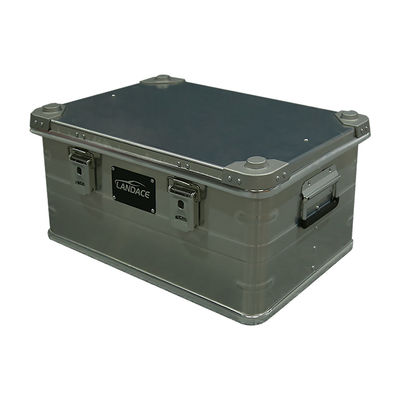 600*400*300mm Anodized Aluminium Alloy Outdoor Hiking Storage Box untuk Vintage Glamping