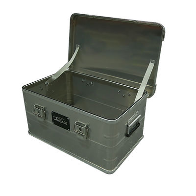 600*400*300mm Anodized Aluminium Alloy Outdoor Hiking Storage Box untuk Vintage Glamping