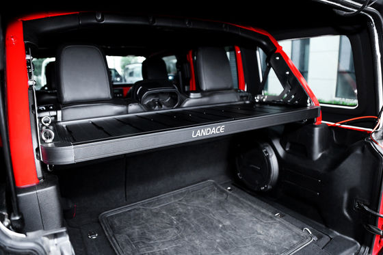 Jeep Cargo Internal Storage Shelf Aluminium Hitam Ekstrusi Digunakan untuk Produk Penyimpanan