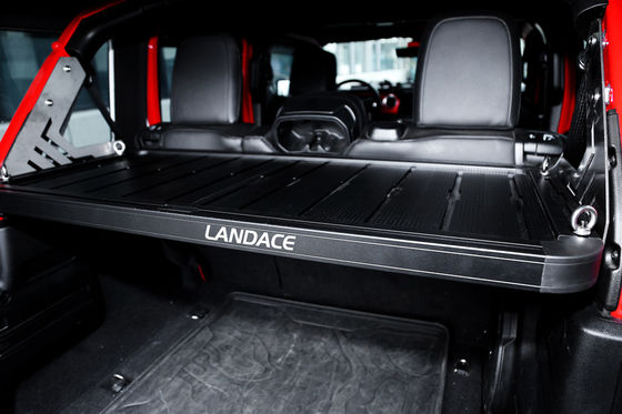 Jeep Cargo Internal Storage Shelf Aluminium Hitam Ekstrusi Digunakan untuk Produk Penyimpanan