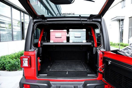 Jeep Cargo Internal Storage Shelf Aluminium Hitam Ekstrusi Digunakan untuk Produk Penyimpanan