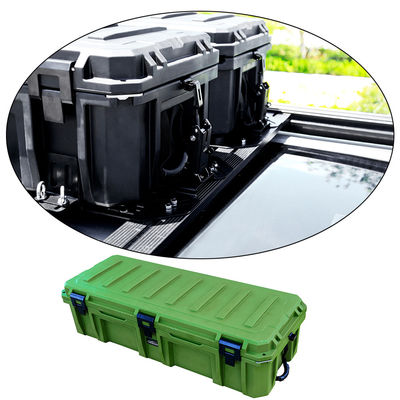 110L Heavy Duty Car Roof Rack Dipasang Kotak Alat Listrik dengan Roda dan Bundel Kasus