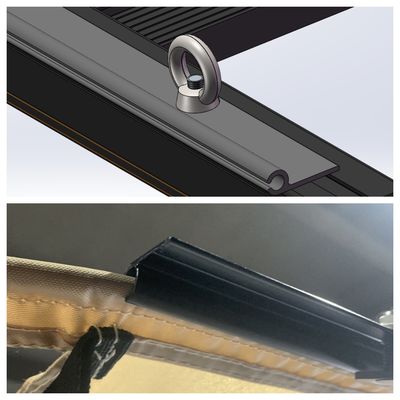 4WD Car Side Awning Tent Carbon Steel E Coating Suv Side Tent