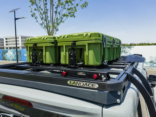 Rak atap mobil pemasangan kotak penyimpanan berkemah 4WD untuk alat tugas berat dan peralatan berkemah