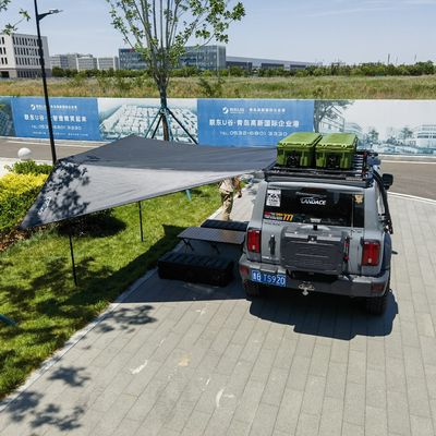 Rak atap mobil pemasangan kotak penyimpanan berkemah 4WD untuk alat tugas berat dan peralatan berkemah