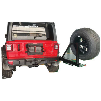 Off-Road Black Spare Wheel Carrier Dirancang dan Diproduksi oleh Custom Metal Fabrication