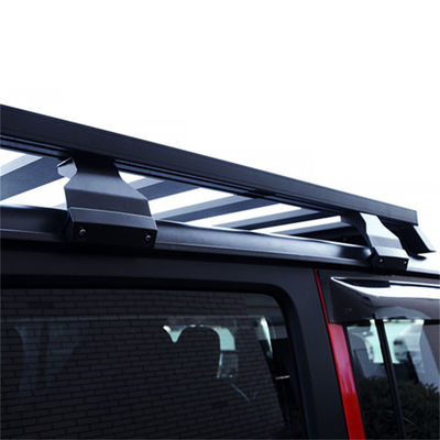 Jeep Wrangler 2008-2013 1500*1425*55mm Powder Coating Flat Roof Racks dengan Side Ladder