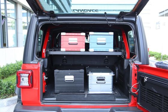 Solusi penyimpanan off-road ekstrusi aluminium untuk Jeep Wrangler 4x4 Adventure-Siap