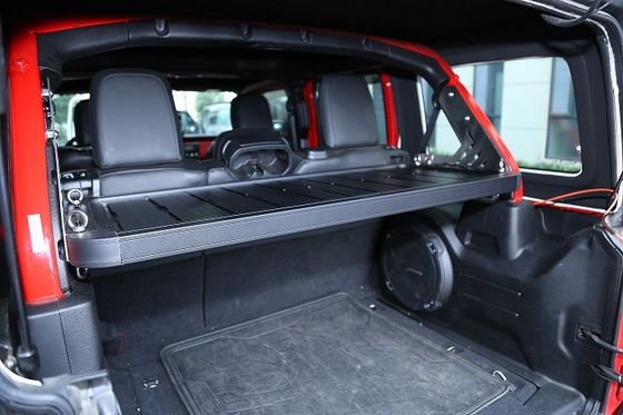 Mudah Instalasi Rak Kargo Utilitas Belakang untuk Jeep Wrangler 4 Pintu dengan Rak Hardtop Storage