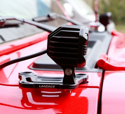 Aluminium Hood Bracket Light Mounting Brackets untuk Jeep Wrangler