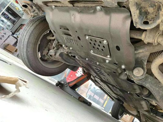 Perak/ Hitam Skid Plate Sets untuk 18Toyota Tundra Radiator Engine Transmission Transfer