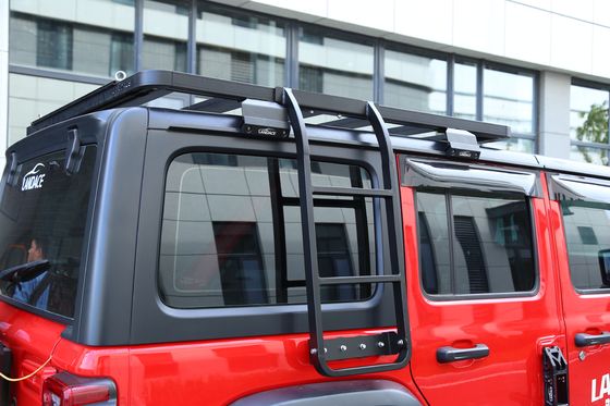18-23 Wrangler Rubicon Jeep Fitment SUS304 Atap Mobil Tenda Atas Aluminium Ekstensi Tangga