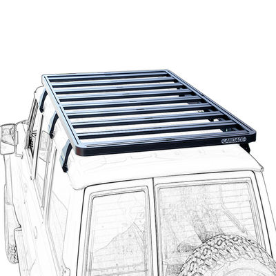 Rack atap off-road untuk NISSAN Y60 Black Powder Coating Baggage Racks Crossbar System