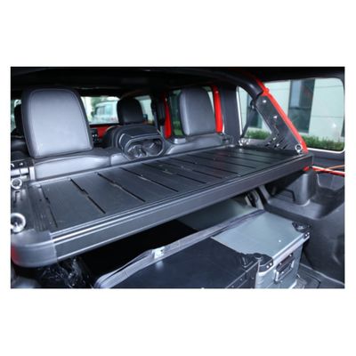 Aluminium Alloy Car Trunk Boot Luggage Shelf untuk JEEP Wrangler JL JK Desain Gerbang Belakang