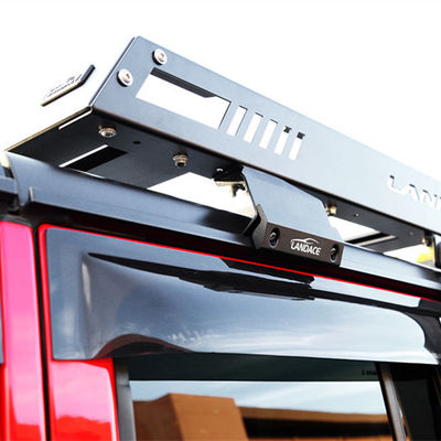 Jeep Wrangler JL JK Roof Rack Tray dengan Wind Fairing dan Aluminium Alloy Baggage Bracket