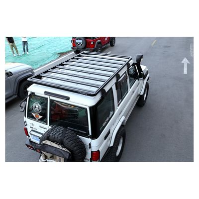 Rak atap datar Platform Bagasi Gear Bracket Bike Holder untuk Toyota LC 76 Land Cruiser dalam warna Hitam