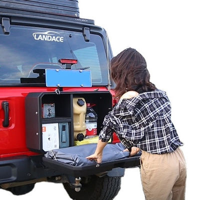 2013-2017 Kotak penyimpanan aksesoris eksterior kendaraan berkapasitas 4x4 aluminium berlapis bubuk untuk Wrangler JL/JK