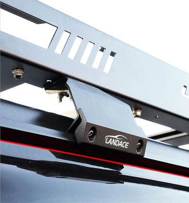 18-23 Wrangler Rubicon Jeep Roof Rack Basket dengan paduan aluminium berlapis bubuk tinggi