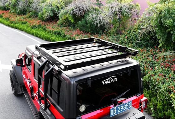 4x4 Kereta atap rak keranjang untuk 18-23 Wrangler Rubicon Jeep Steel Aluminium Konstruksi