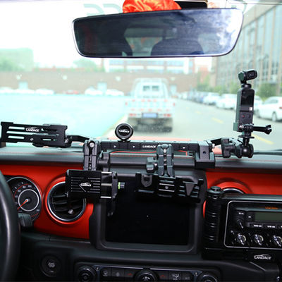 Pabrik langsung Multi fungsi teleskopik batang pusat konsol Mobil ponsel Bracket untuk Jeep Wrangler JL JK