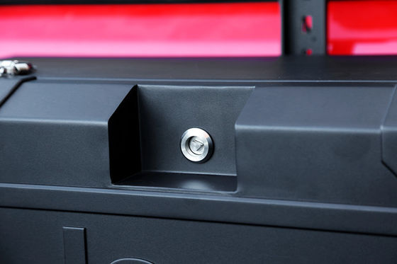 JL JK Aksesoris Eksternal Hitch Mount Metal Box dengan Custom Powder Coating dalam warna Hitam