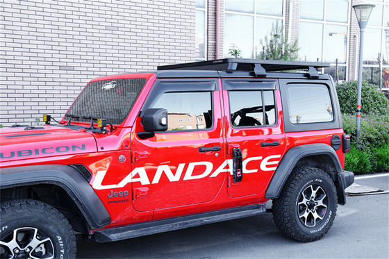 Jeep Wrangler JL JK Rak atap paduan aluminium untuk aksesoris eksterior Bracket bagasi
