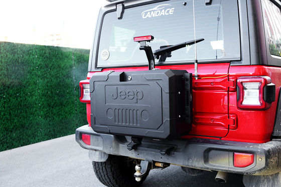 Aluminium Alloy Tail Gate Storage Box Cadangan roda untuk Jeep Wrangler JL JK