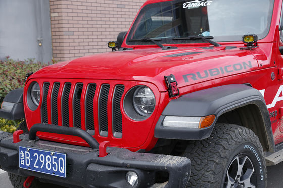 Aluminium Alloy Hood Lock Lock untuk JEEP Wrangler JK/JL Kendaraan Off-road dalam Hitam Merah