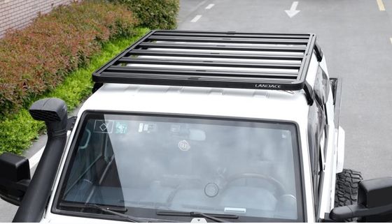 4x4 kendaraan aksesoris eksterior datar bubuk dilapisi aluminium paduan atap rak 1400X1320mm