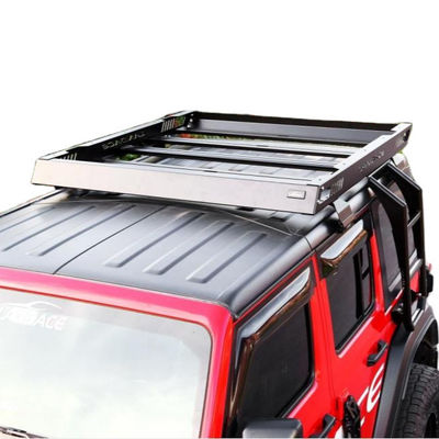 Bangunan atap yang kokoh baja dan aluminium paduan Keranjang untuk Jeep Wrangler Berat bersih 37,5kg