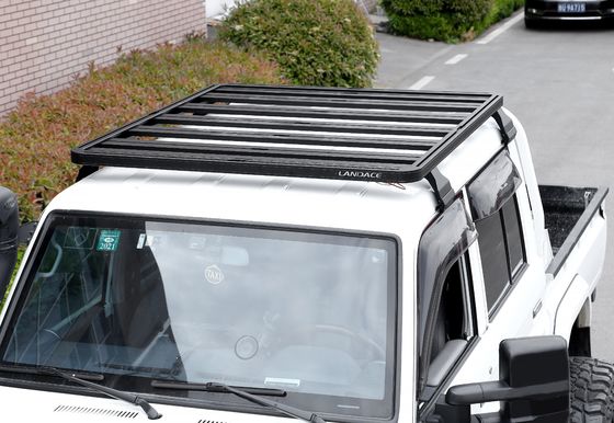 Rack Atap Lapisan Bubuk untuk Toyota Land Cruiser LC79 Hardtop High- oleh Landace Diy Car