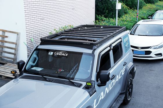 Atap Mount Aluminium Cargo Carrier Basket untuk WEY Tangki 300 300KG kapasitas muat