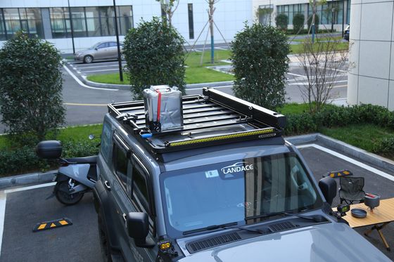 Atap Mount Aluminium Cargo Carrier Basket untuk WEY Tangki 300 300KG kapasitas muat