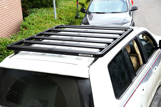 1889*1225mm Anodic Oksidasi Permukaan Baja Aluminium Hitam Rak Atap untuk Y60 SUV Mobil Bar 4x4