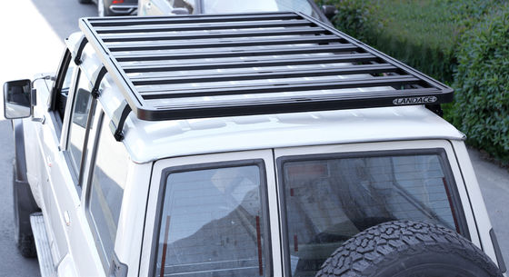 SUV Mobil Bar 4x4 Universal Baja Aluminium Kotak Hitam Packing Rak Atap untuk Y60