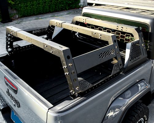 Maksimalkan ruang penyimpanan dengan pemasangan mudah Tacoma Truck Bed Rack Modular Base