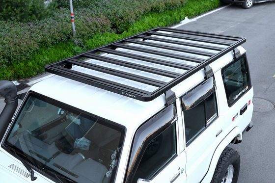 Stylish Car Roof Baggage Carrier untuk Toyota Land Cruiser LC76 Anodic Oxidated Finish