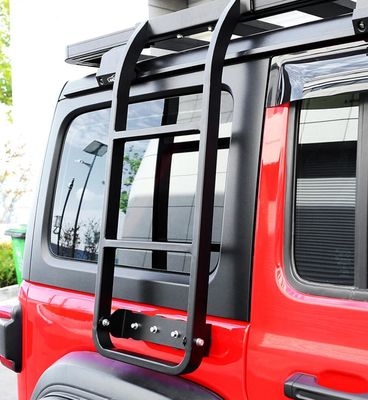 Instalasi Nyaman Tangga Sisi Ganda Tangga Atap Mobil untuk Jeep Wrangler JK JL