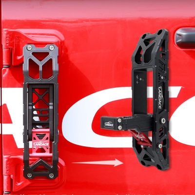 Diuji Aluminium Alloy Lipat Pintu Genggaman Langkah Kaki Pedal Tangga Kit untuk Jeep Wrangler
