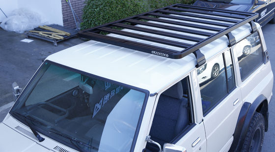 Tule Jeep Y60 Off-road Vehicle Roof Rack dengan 1540X1425mm Steel Aluminium Modifikasi
