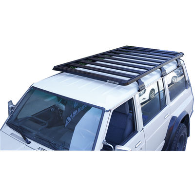 Custom Fit Black Roof Baggage Carrier untuk Tule Jeep Y60 4 Runner Off Road Trips