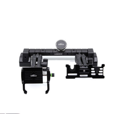 Multi-Mount Dash Phone Holder + GoPro Mount dengan Aluminium Slide Rail, Fleksibel Angle untuk 2018-2022 Jeep Wrangler